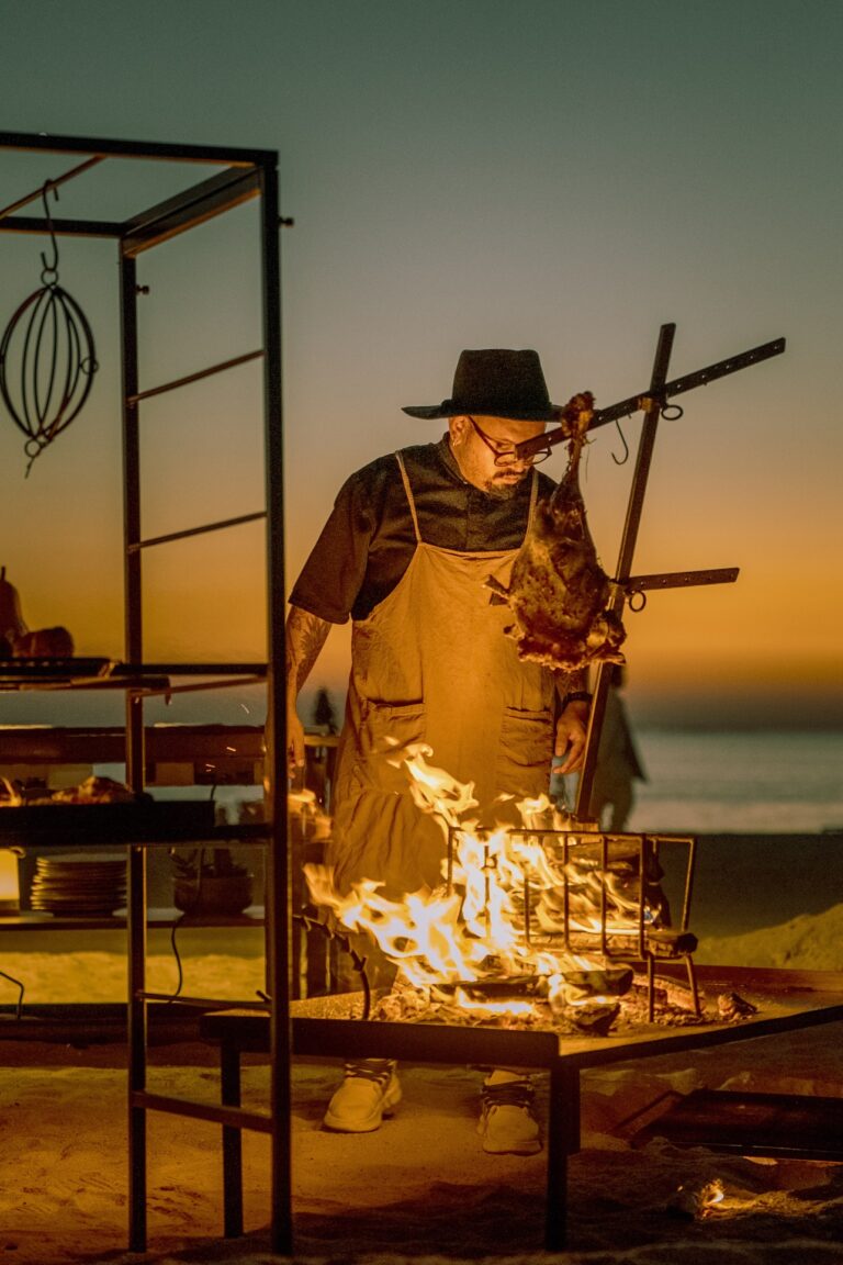 a barbeque at ras abrouq